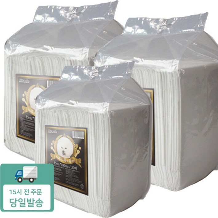 친절한도그씨 초대형 애견패드 85cm x100cm 30매 x 3개 고독한 킹패드