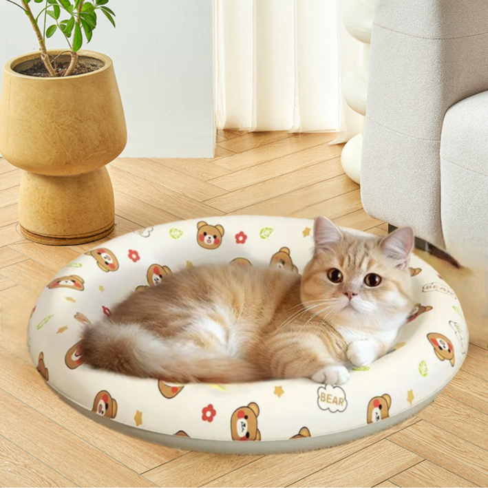 HORIZON 반려동물 곰돌이 강아지 고양이 쿨매트 아이스 방석, 1개 HORIZON 반려동물 곰돌이 강아지 고양이 쿨매트 아이스 방석, 1개