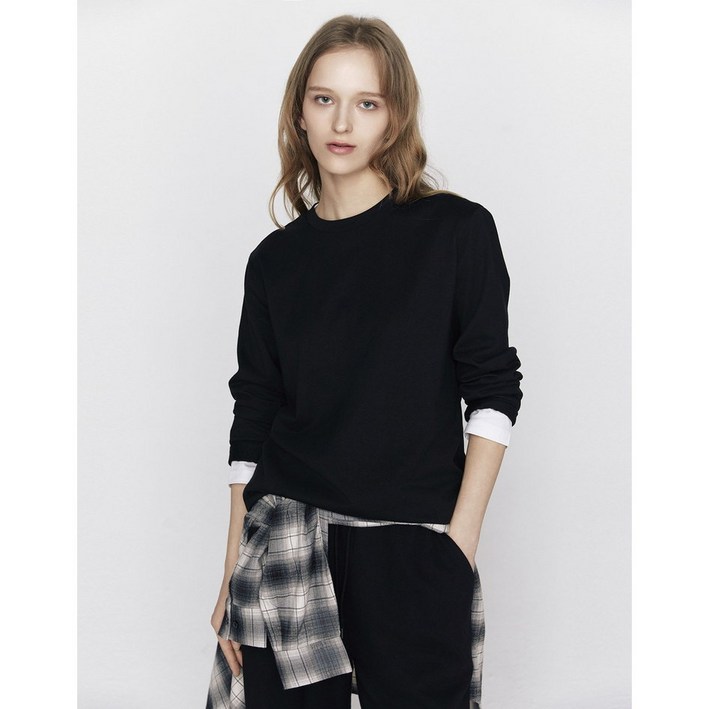 지오다노2026 NEW 여성 면스판 긴팔 티셔츠 326501 5칼라