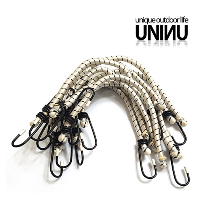 유니앤유 스트레치 코드 탄성끈 35cm 10개묶음, 55cm10개묶음 캠핑