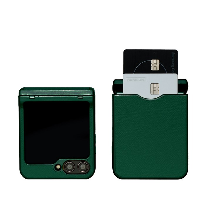 리네시 갤럭시 Z플립 힌지보호 소가죽 카드수납 휴대폰 케이스 호환