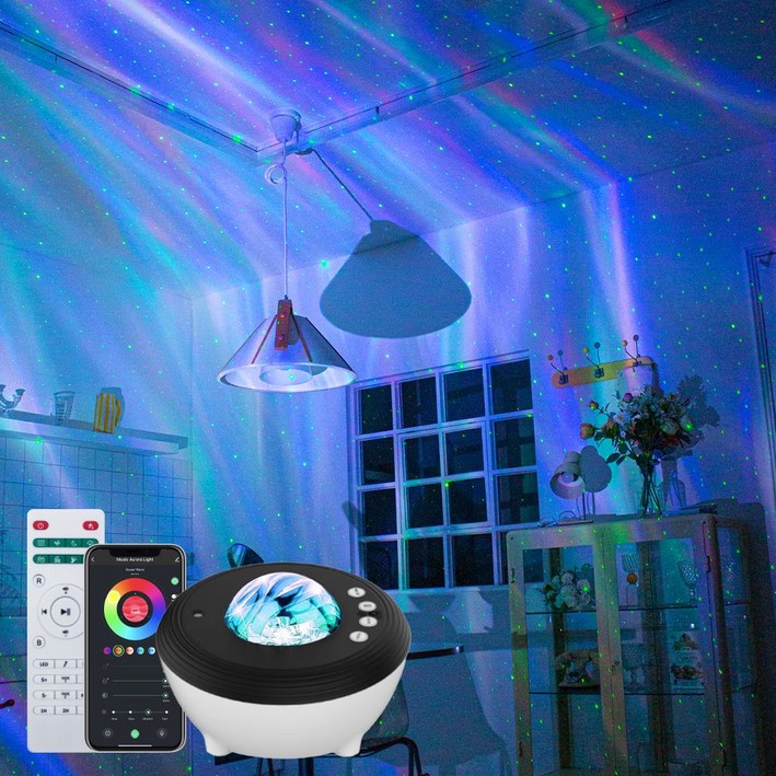 수유등 달 오로라 오로라조명 우주 KGA 96 조명 무드등 오로라무드등, ONECOLORFREE, 1개