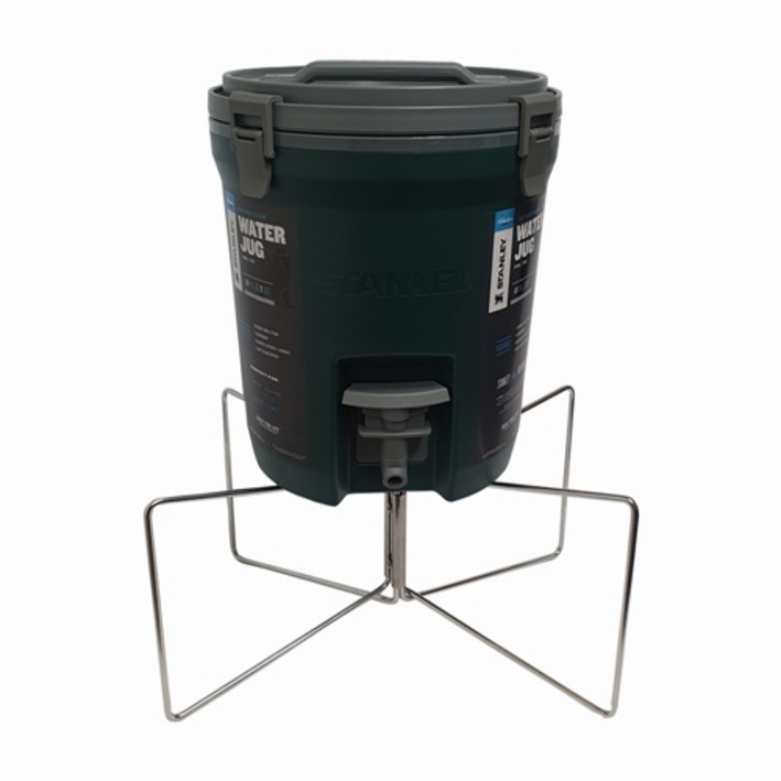 알루텍 쿨러 워터저그 접이식 아이스박스 받침대 유니버셜스탠드 캠핑박스, 실버