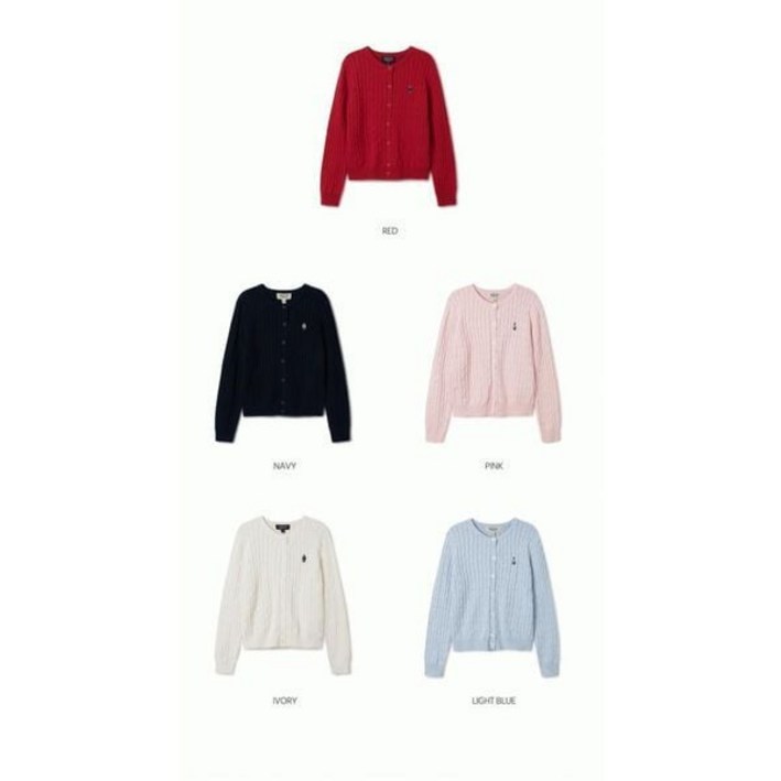 백화점출고 후아유 여성용 스티브 케이블 가디건 Steve Cable Cardigan WHCKF2101FP382762467