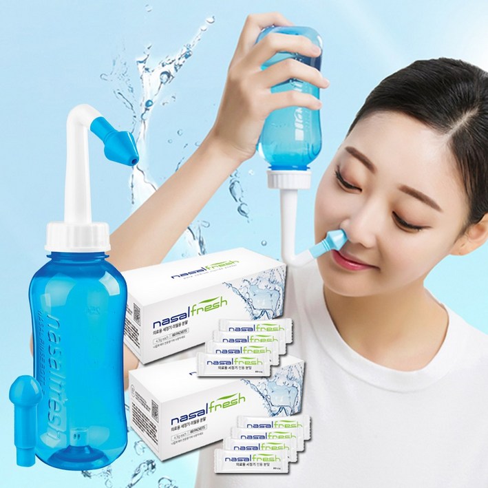 코세척기 나잘후레쉬 블루용기300ml분말120포4개월분, 1세트 코세척기 나잘후레쉬 블루용기300ml분말120포4개월분, 1세트