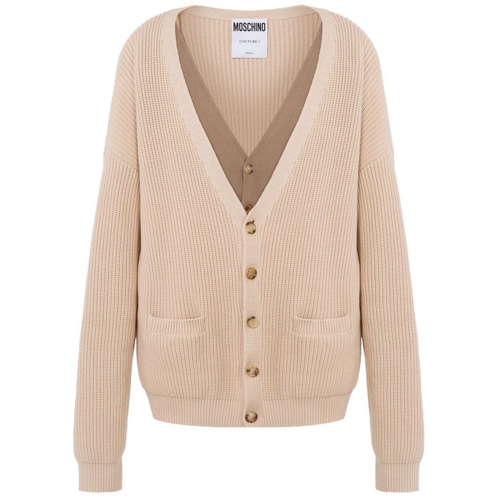 모스키노 골지 니트 가디건