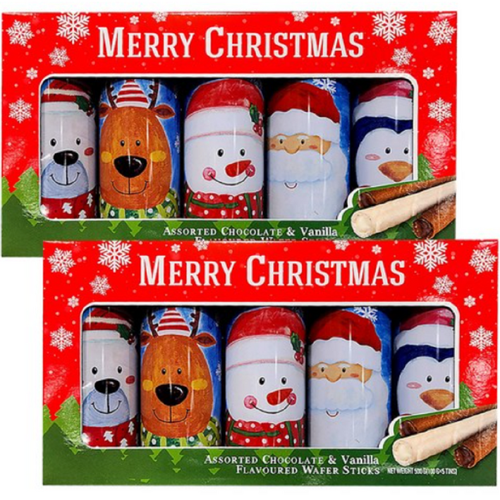 코스트코 크리스마스 웨이퍼 100g x 5개 초코맛 바닐라맛 간식