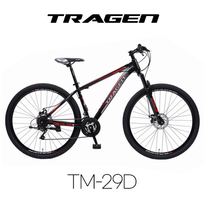 TRAGEN 트라젠 TM29D 원터치21단 디스크브레이크 앞서스펜션 스틸자전거