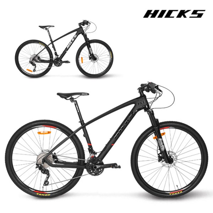 2022 힉스 TNT5.0 풀시마노 30단 카본 MTB 자전거, 블랙화이트