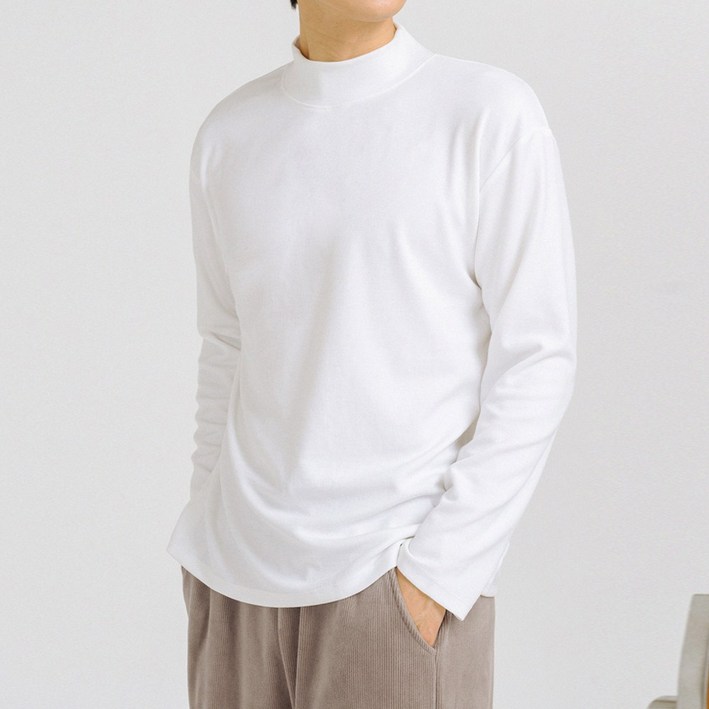 제타22 남성용 부드러운 프리미엄 무지 니트지 반목 반폴라 티셔츠 1250 제타22 남성용 부드러운 프리미엄 무지 니트지 반목 반폴라 티셔츠 1250