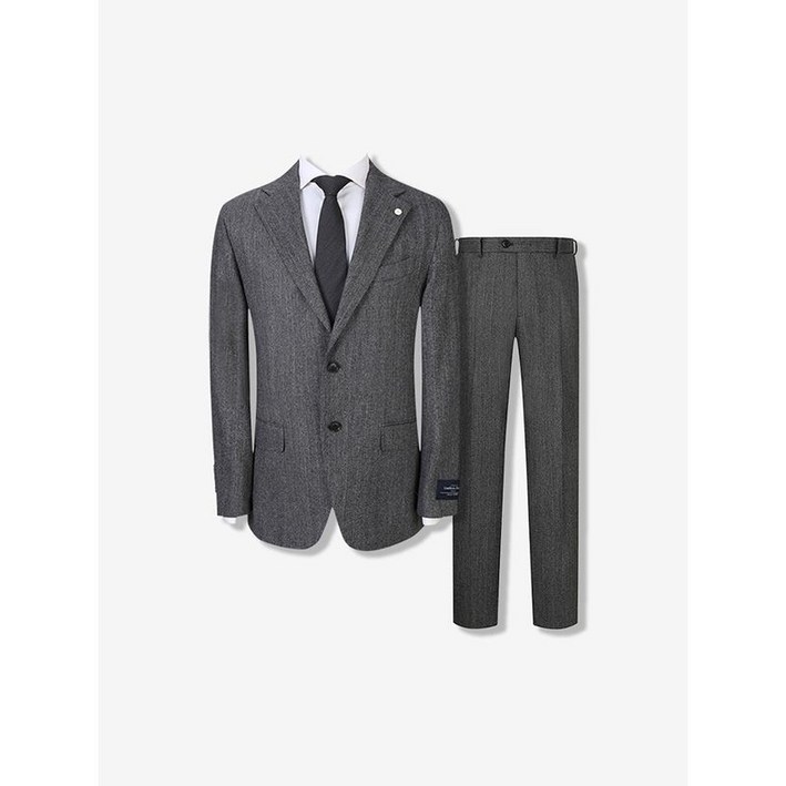 지이크 실크블렌디드 헤링본 수트 세트 그레이 PHJAX2025PHPAX2225