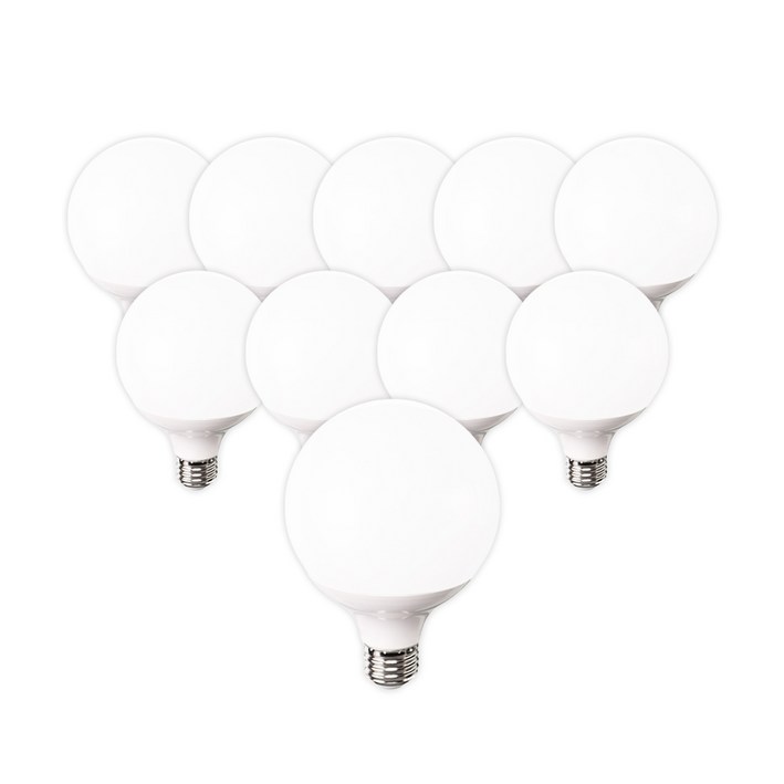 라인라이팅 LED 샤인 숏볼구 12w, 10개, 주광색