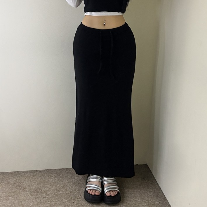 VANANA2 국내제작 플레어 밴딩 롱스커트 VANANA2 국내제작 플레어 밴딩 롱스커트