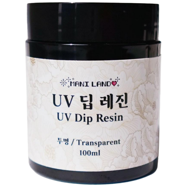 [마니랜드] UV 딥 레진 100ml / 딥액 딥아트 코팅 레진아트, 투명, 1개