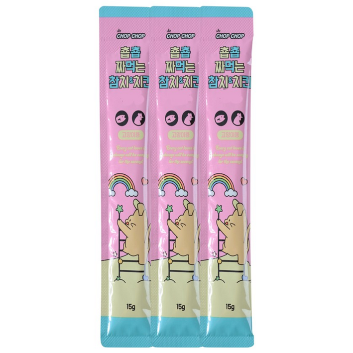 춉춉 짜먹는 고양이스틱 치킨 15g X 120개입 1박스, 120개, 15g