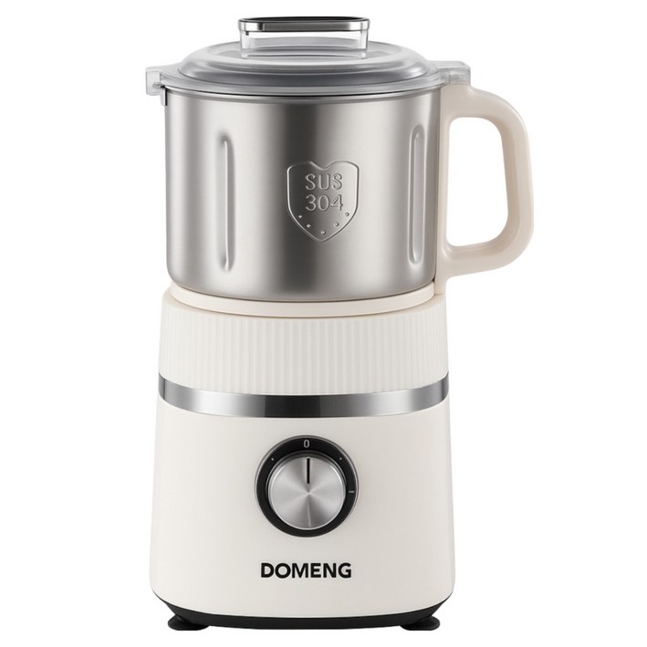 파워그레인 강력한 곡물 분쇄기 만능 다지기 가정용 강력분쇄 그라인더 곡물 고추 전동 원두, 우유색 업그레이드 그라인더