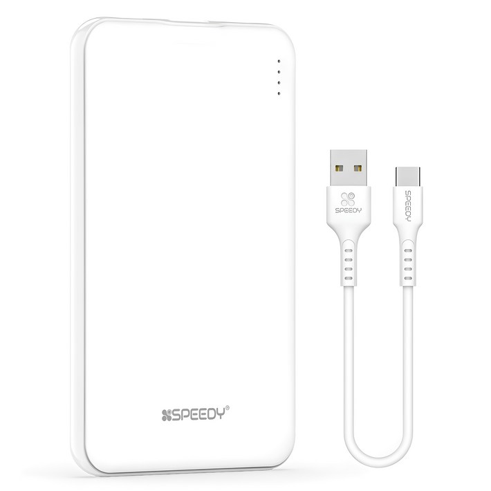 SPEEDY 슬림핏 보조배터리 5000mAh C타입 케이블