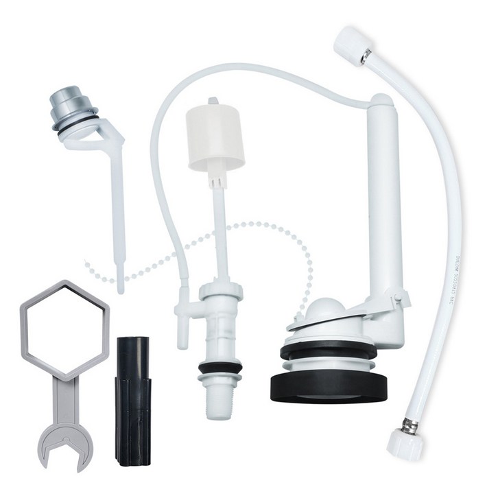 또바기닷컴 양변기 부속품 장원 측면 무소음 버튼형  공구 세트