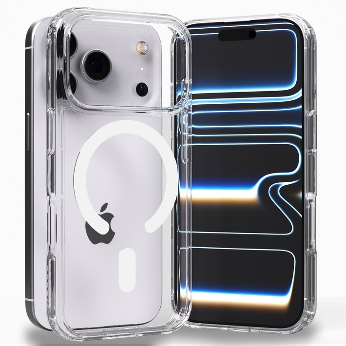 엑씨 에어스타 맥세이프 내장 2배자력 변색없는 고투명 안전 범퍼 휴대폰 케이스