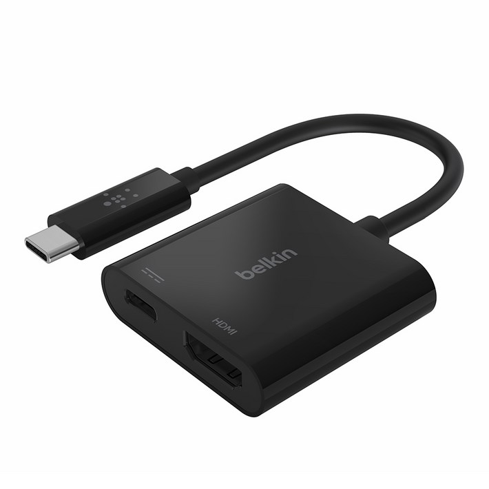 벨킨 USBC to HDMI C타입 60W PD 충전 어댑터 4K 영상출력 썬더볼트3 호환 젠더 AVC002, AVC002 벨킨 USBC to HDMI C타입 60W PD 충전 어댑터 4K 영상출력 썬더볼트3 호환 젠더 AVC002, AVC002