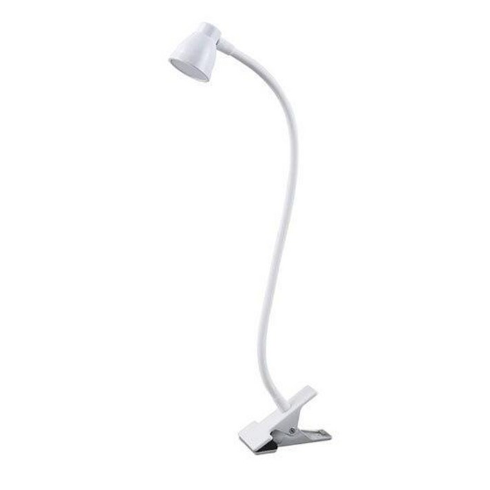 플랜룩스 민코 LED 집게 스탠드, 화이트 플랜룩스 민코 LED 집게 스탠드, 화이트