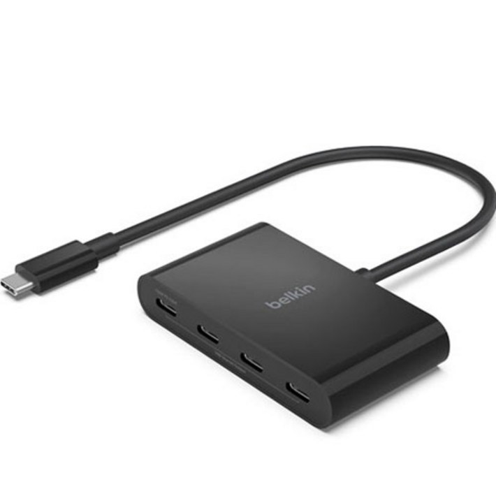 벨킨 4in1 USBC타입 멀티 허브 10Gbps AVC018btBK, 블랙, 1개