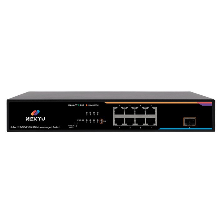 넥스트유 8포트 스위칭허브 10G SFP 1포트 2.5G 넥스트유 8포트 스위칭허브 10G SFP 1포트 2.5G