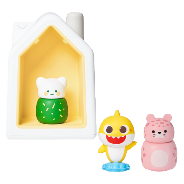 kokozi 동요와 함께 코코지하우스  아띠 아기상어  표담이 세트, 혼합색상, 1세트