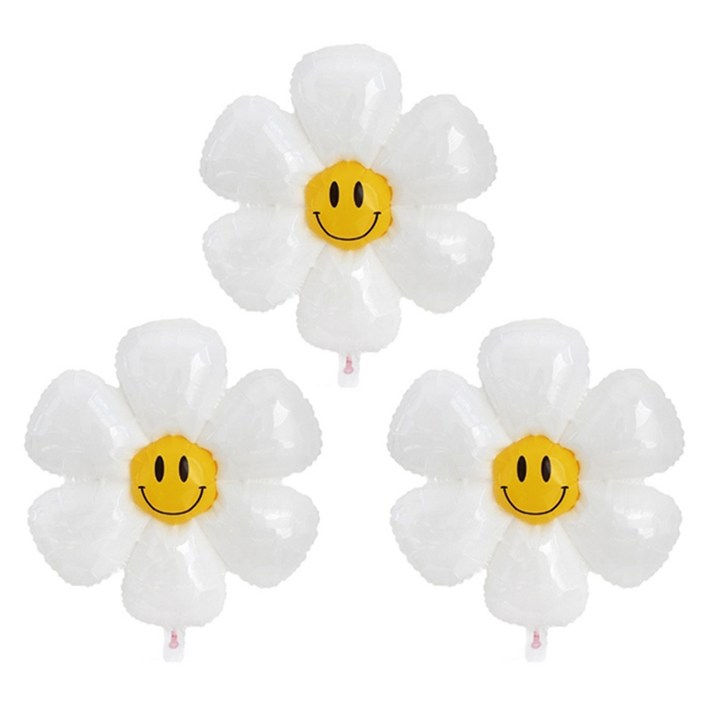 파티공구 스마일 데이지꽃 풍선 대형
