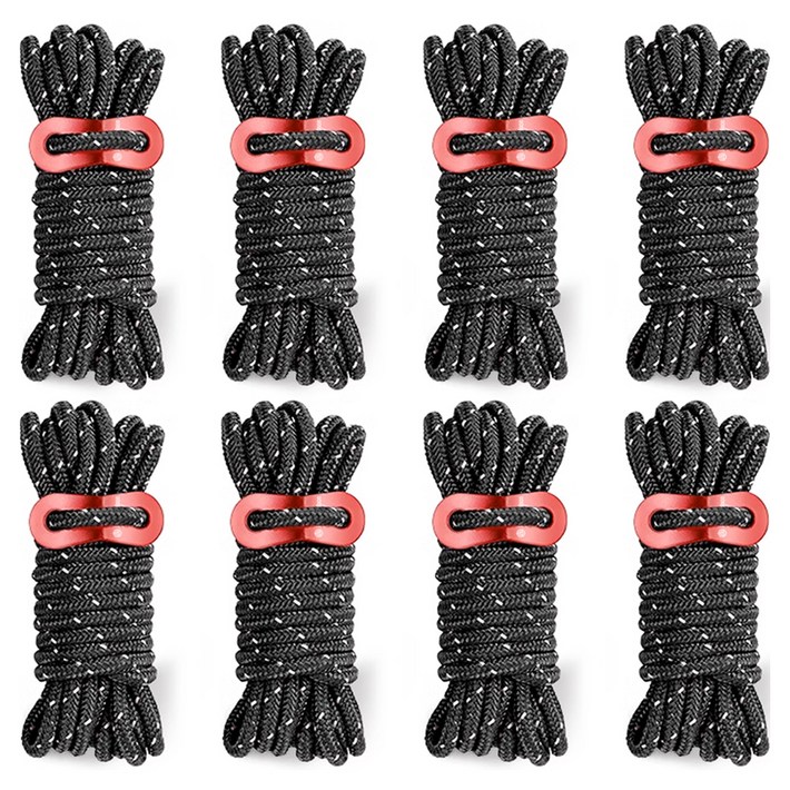 브리즈문 캠핑 스트링 타프 텐트 로프 줄  스토퍼 8세트