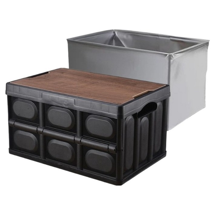 하이퍼플래닛 아웃도어 접이식 캠핑 폴딩박스 56L  방수팩 세트