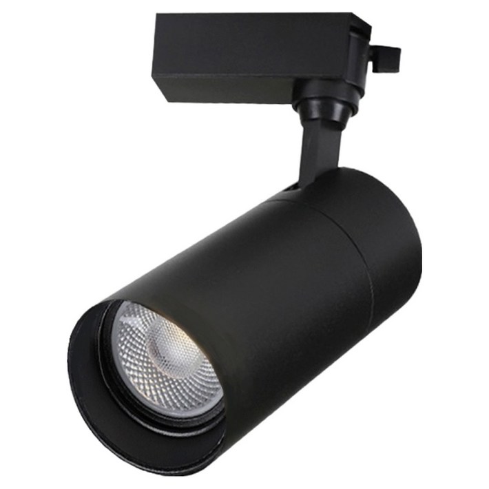 비츠온 LED 일체형 등기구 레일조명 20W, 블랙  전구색, 1개