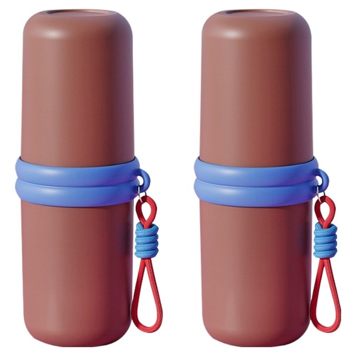 더자카 브라이트 컬러 휴대용 칫솔 케이스