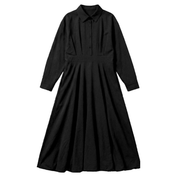 피핀 여성용 벌룬 셔츠 롱 원피스 38858