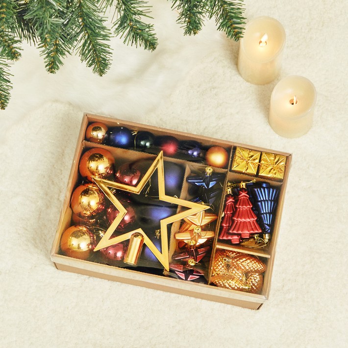 크리스마스 오너먼트 믹스 트리 장식 세트 70P 세트 크리스마스 오너먼트 믹스 트리 장식 세트 70P 세트