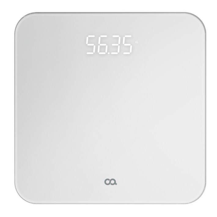 오아 LED 고정밀 디지털 체중계, 단일상품, 화이트, 1개
