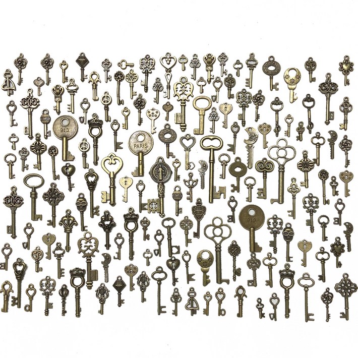 빈티지 앤티크 열쇠 150p, 혼합색상