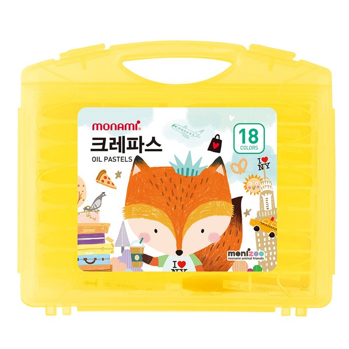 모나미 모니주 크레파스 옐로우