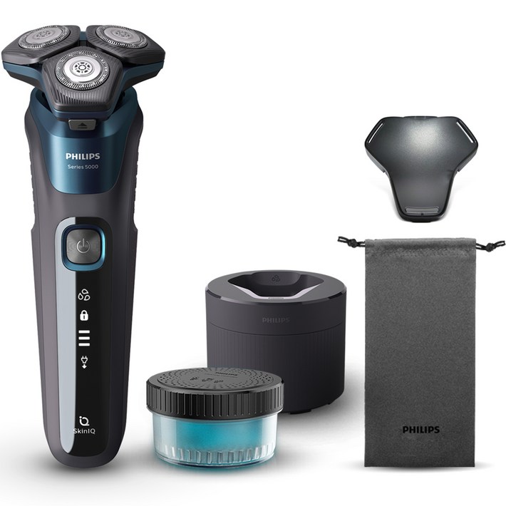 필립스 전기면도기 SkinIQ 5000 무선 클렌징팟 세트 필립스 전기면도기 SkinIQ 5000 무선 클렌징팟 세트