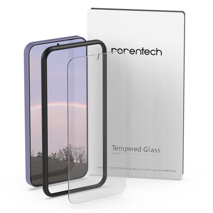 로랜텍 풀커버 지문인식 호환 강화유리 휴대폰 액정보호필름