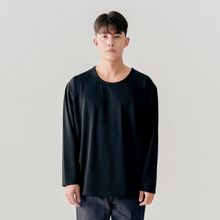 크램프 빅사이즈클럽 남성용 유넥 긴팔티