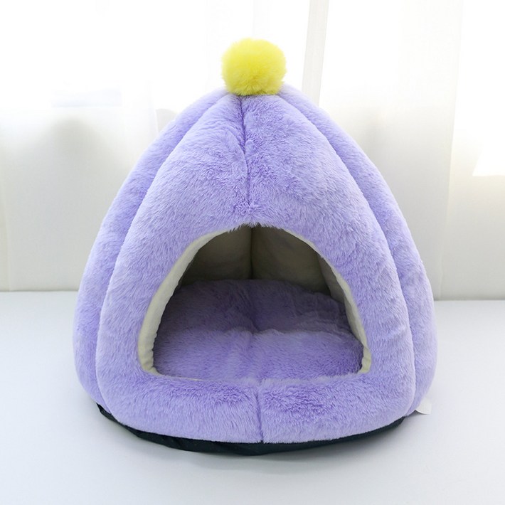 허니버블 반려동물 호박 동굴 하우스 쿠션