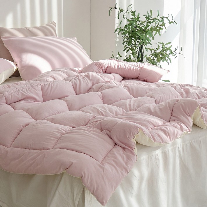 코튼 피치 세미마이크로 워싱 차렵이불