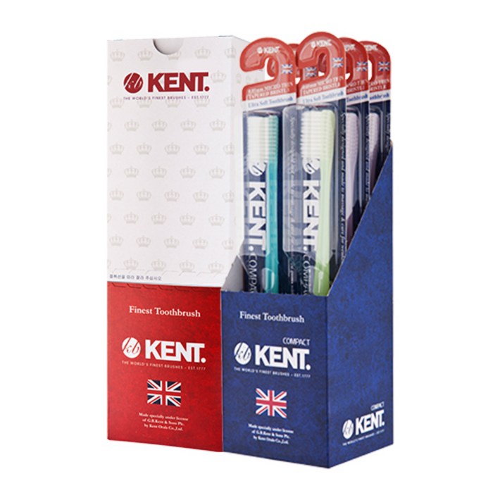 켄트 오리지널 칫솔 6종  콤팩트 칫솔 6종 세트