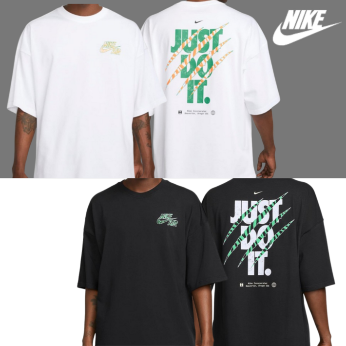 당일발송 나이키 NIKE 남녀공용 NSW 오버핏 그래픽 반팔 티셔츠 남성 여성 반팔티