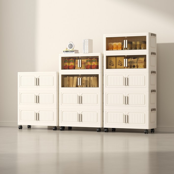 리보아 다용도 접이식 리빙박스 수납장 옷정리 정리함