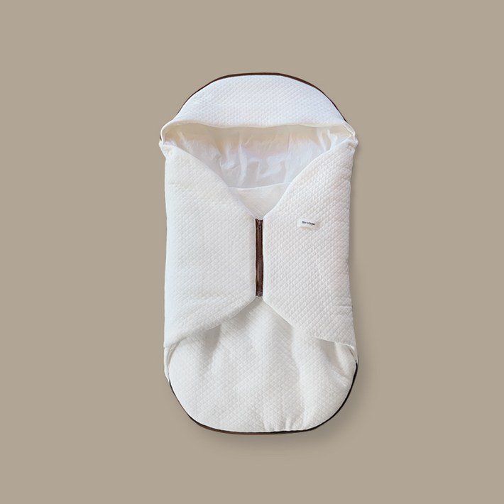 리코타입 겉싸개  지퍼형 고밀도 순면 누빔 4계절 신생아 출산준비