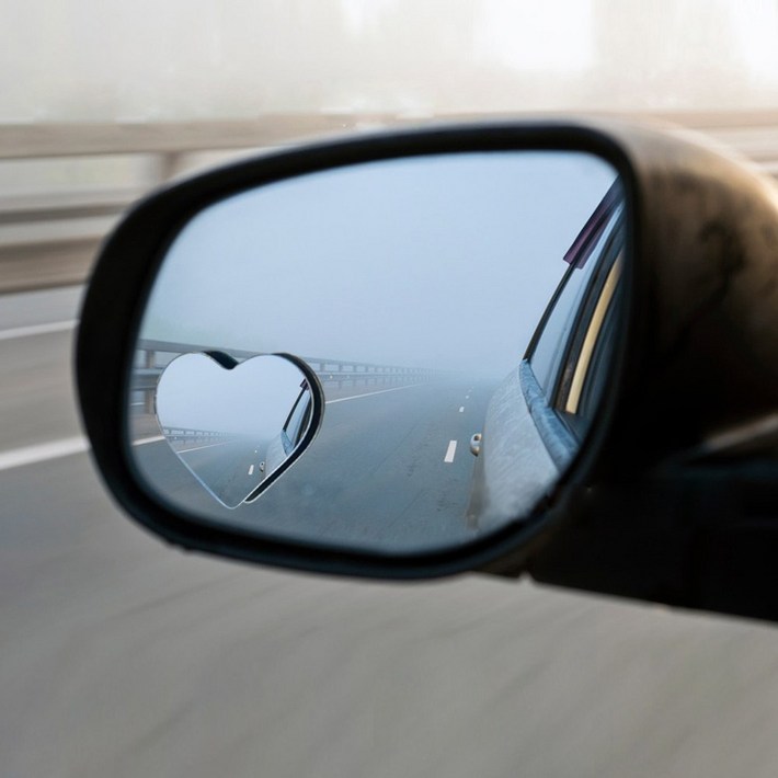 올라올라 하트모양 사이드 백미러 보조거울 사각지대