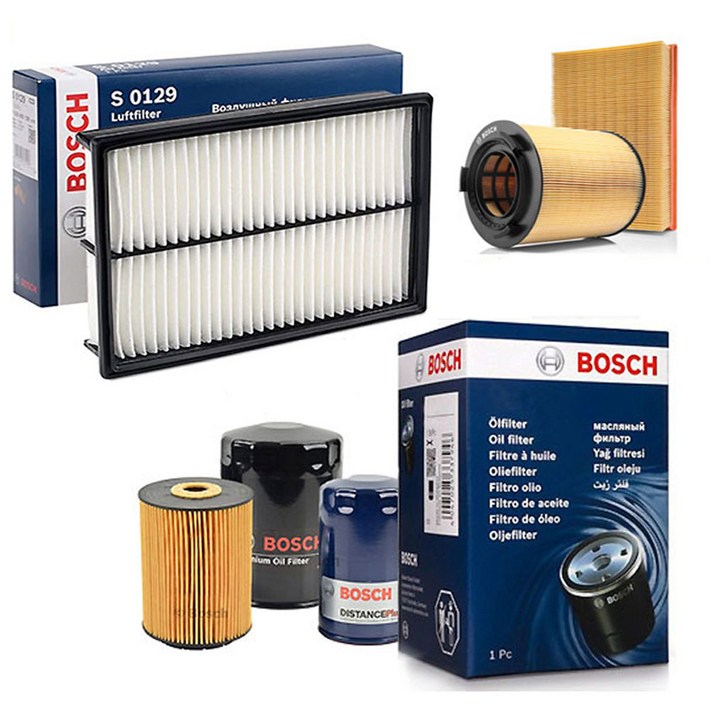 보쉬 팰리세이드 엔진 오일필터  에어 크리너 필터 세트, 1세트, 3.8 GDI 가솔린 18년12월 MBF93