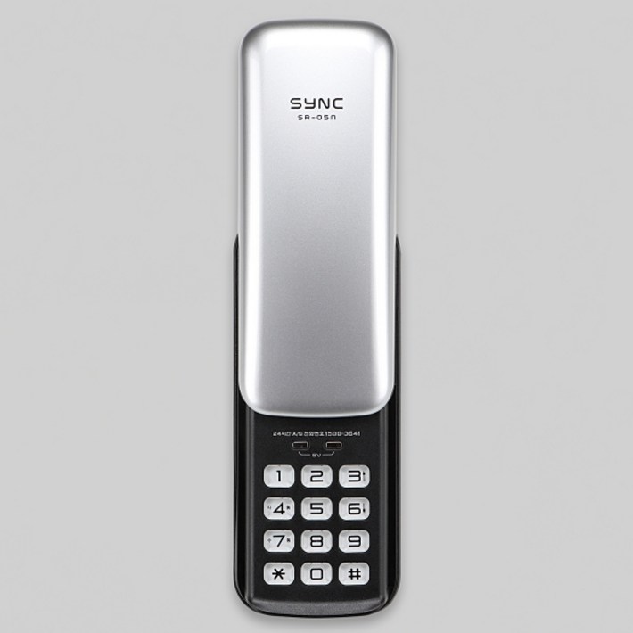 솔리티 SYNC SR05N 실버 보조키 1way 번호키 버튼식 커버형 가성비굿 안전 구SRB100
